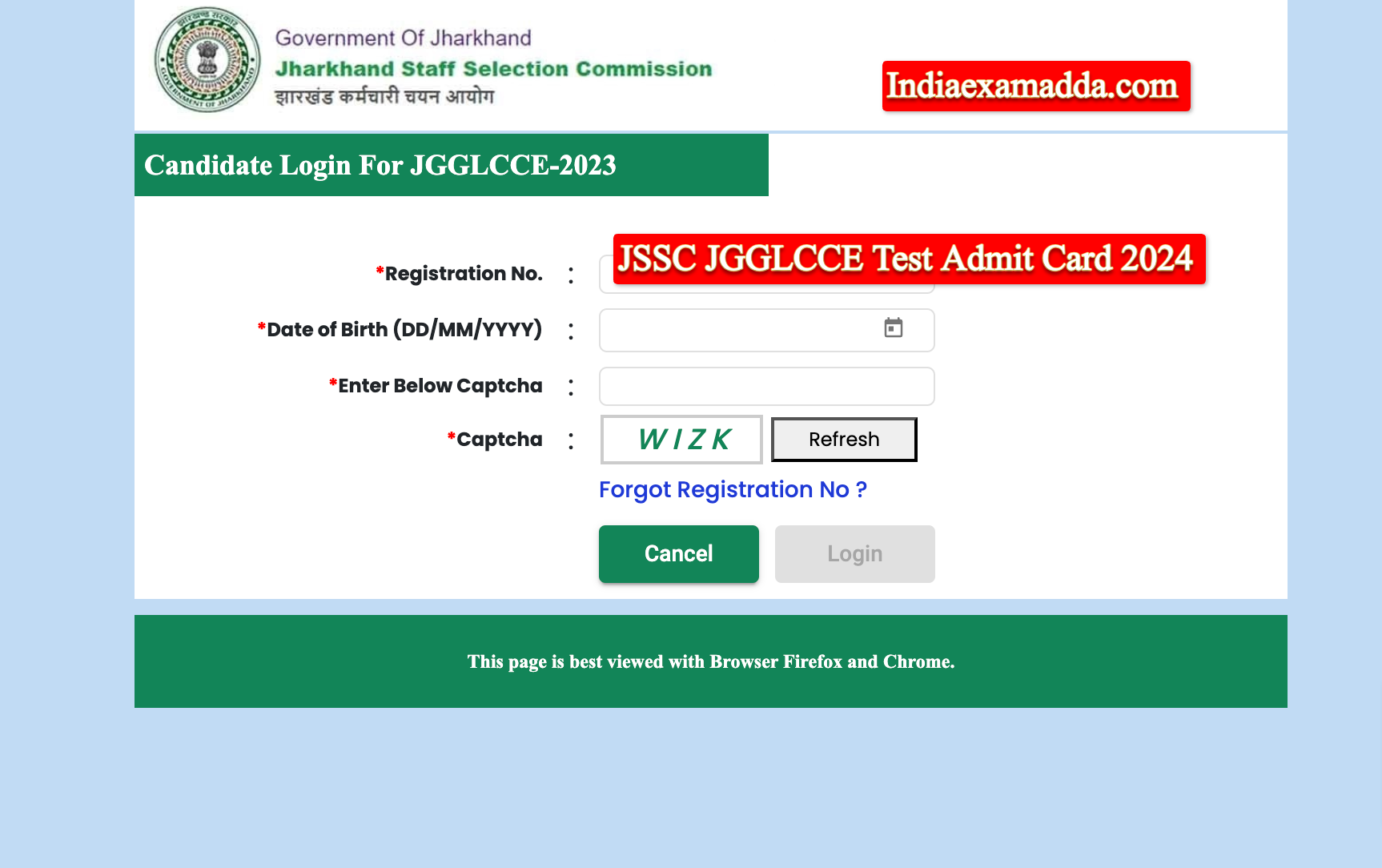 JSSC JGGLCCE Test Admit Card 2024